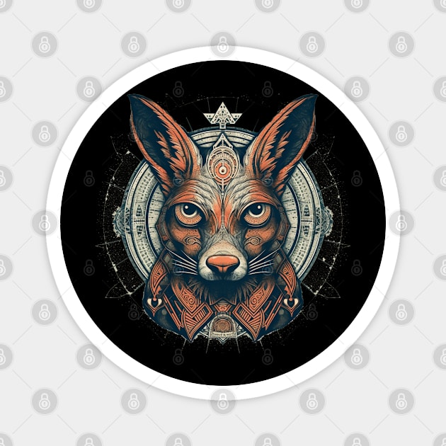 Discover the Beauty of Our Vibrant Fox Design Magnet by Kneazal